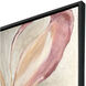 Floral Spice Red and Beige and Metallic and Neutral Canvas, The Studio