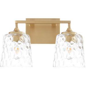 Eldorado 2 Light 15.25 inch Aged Brass Vanity Light Wall Light