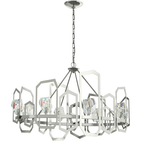 Gatsby 8 Light 45.3 inch Sterling Chandelier Ceiling Light