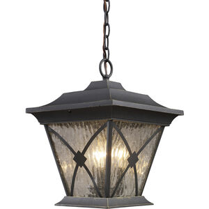 Rutland 1 Light 11 inch Hazelnut Bronze Outdoor Pendant