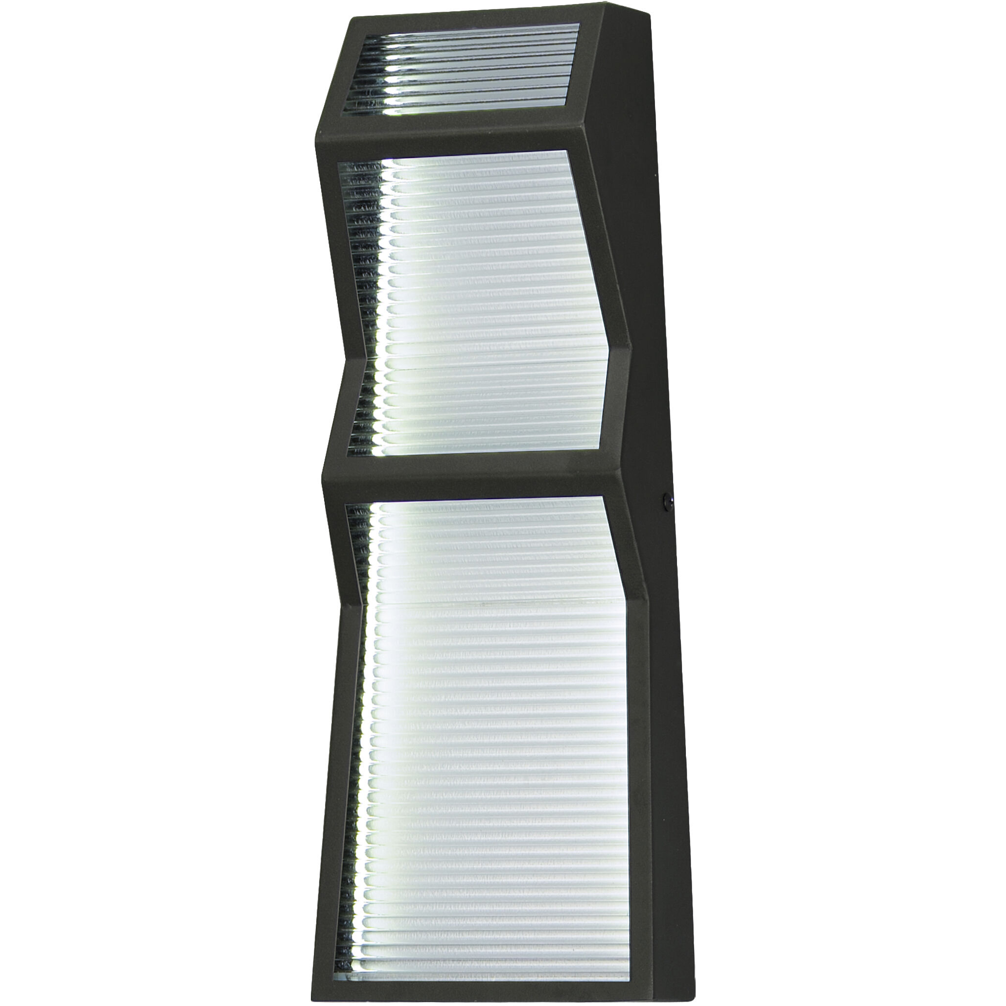 Totem LED 16 inch Black Outdoor Wall Sconce