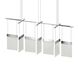 V Panels 7 Light 56 inch Polished Chrome Pendant Ceiling Light