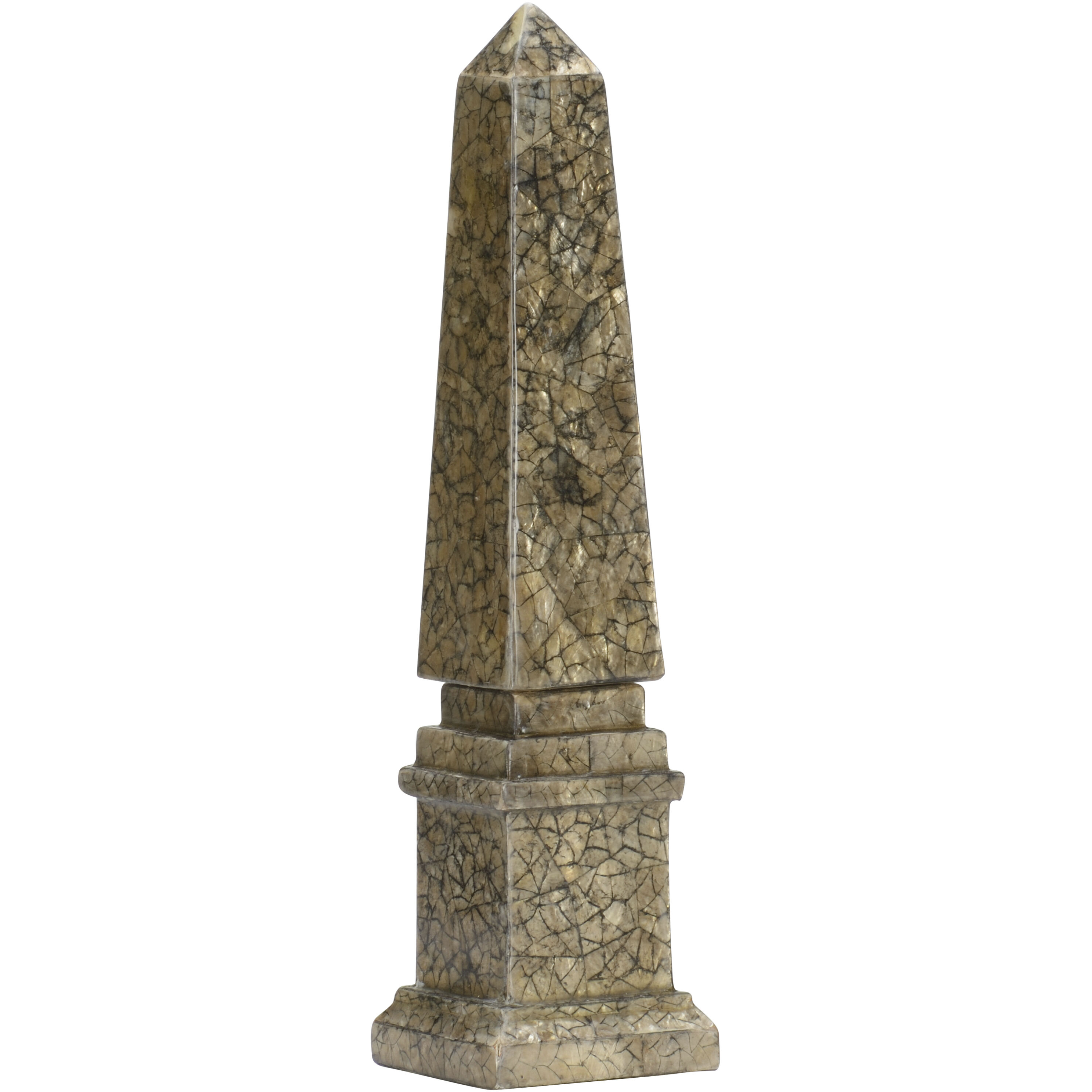 Tortoise Gold and Black Obelisk, Small