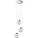 Solaro 3 Light 11 inch Chrome Pendant Ceiling Light