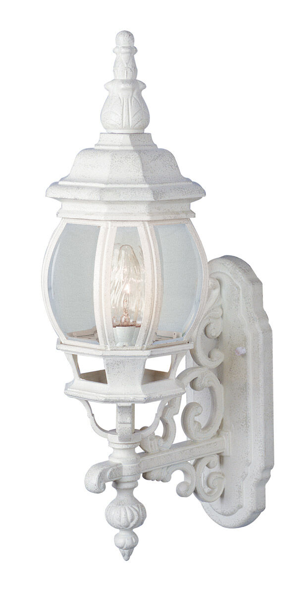 Francisco 1 Light 21 inch White Outdoor Wall Lantern
