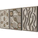 Huzi Brown and Black and White Framed Art