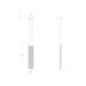 V Panels 1 Light 2.25 inch Polished Chrome Pendant Ceiling Light