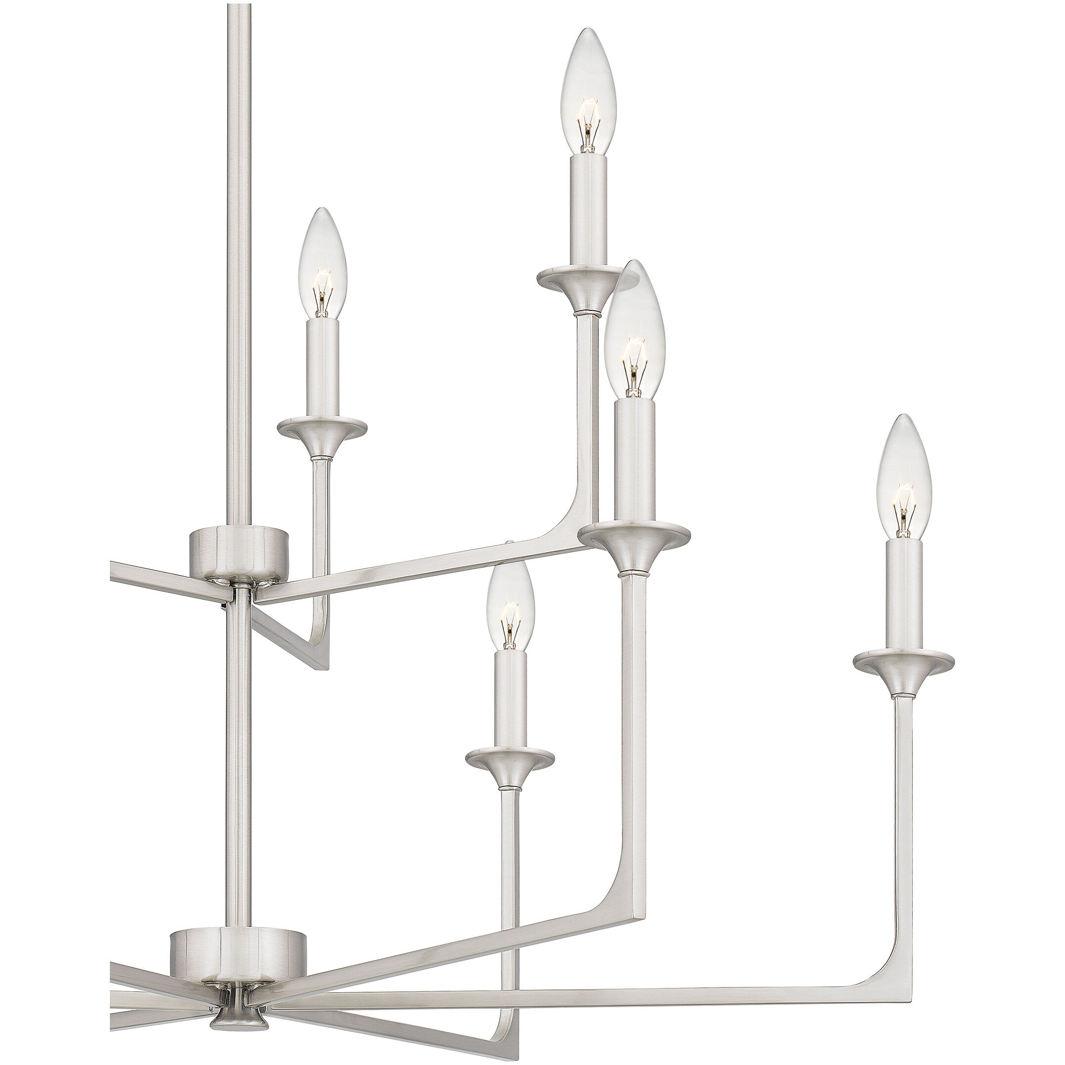 Prescott 9 Light 32 inch Brushed Nickel Chandelier Ceiling Light