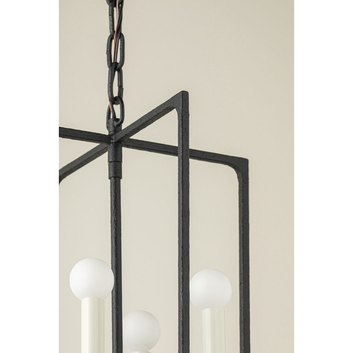 Kael 4 Light 14 inch Black Iron Indoor Lantern Ceiling Light