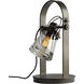 Erlenmeyer 19.4 inch 60 watt Dark Smoke Table Lamp Portable Light