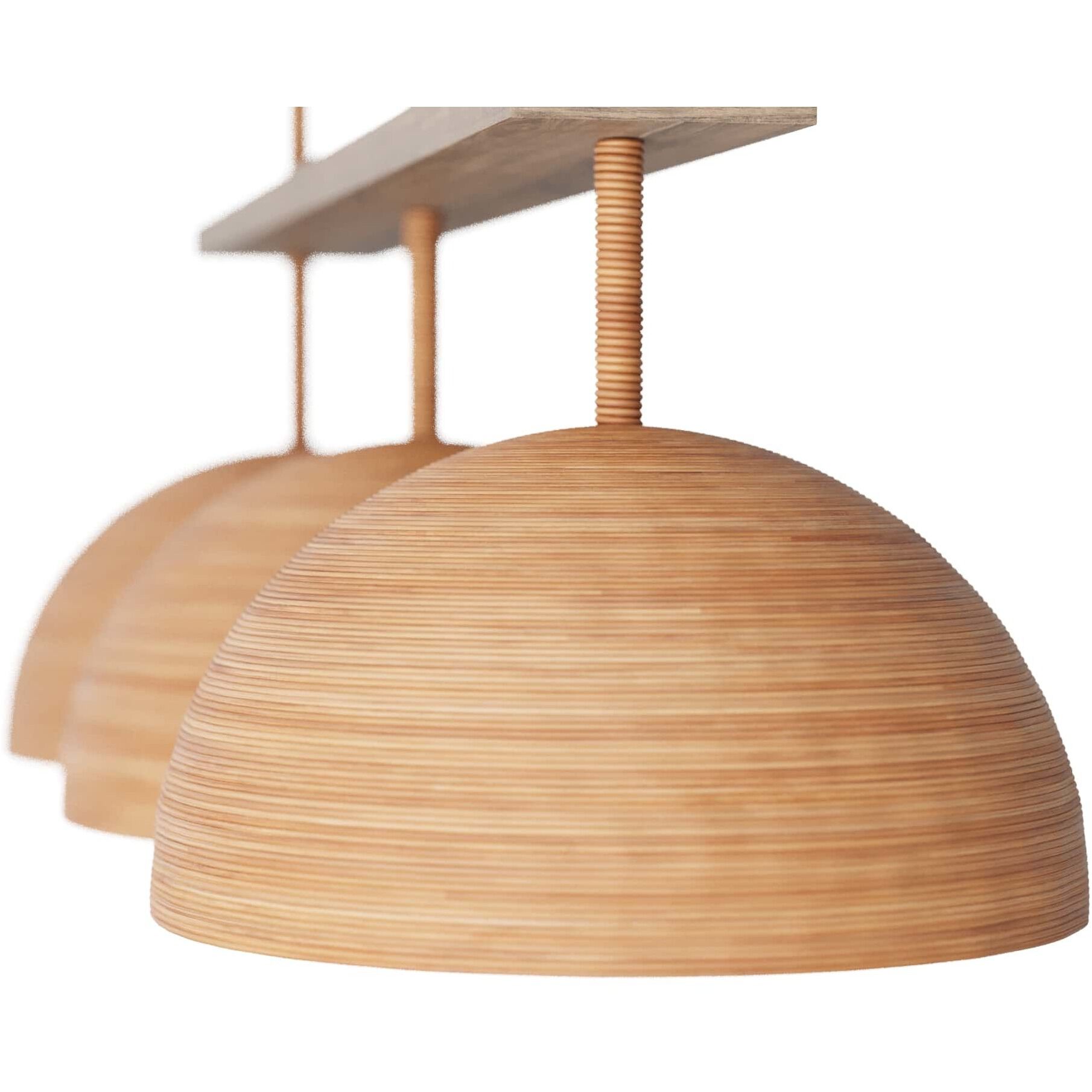 Vega 3 Light 48 inch Honey Linear Chandelier Ceiling Light