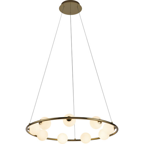 Pearl LED 32 inch Polished Brass Pendant Ceiling Light