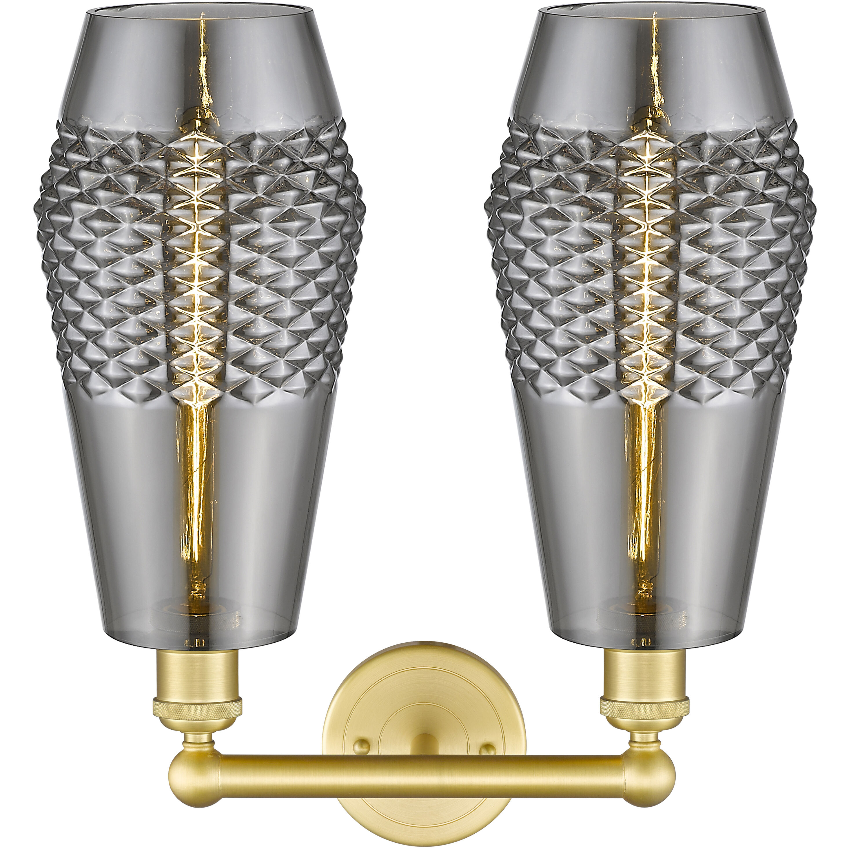 Windham 2 Light 16 inch Satin Gold Bath Vanity Light Wall Light