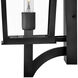 Coastal Elements Georgetown 1 Light 26.75 inch Black Outdoor Wall Mount