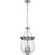 Boliver 3 Light 11.75 inch Brushed Nickel Pendant Ceiling Light