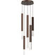 Axis XL LED Burnished Bronze Multi-Pendant Ceiling Light in 2700K LED