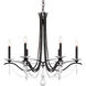 Vesca 6 Light 33 inch Heirloom Bronze Chandelier Ceiling Light in Heritage