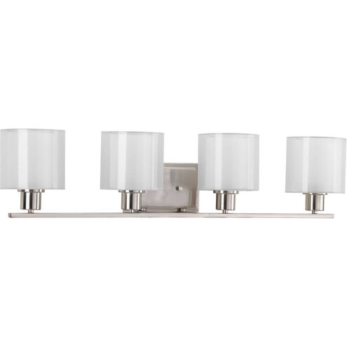 Invite 4 Light 32.5 inch Brushed Nickel Bath Vanity Wall Light