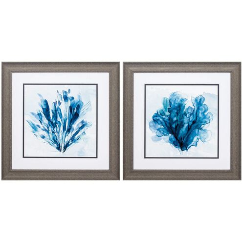 Waterside Collection Blue Framed Art