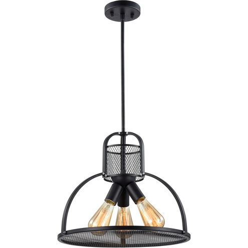 Canton 3 Light 16.5 inch Bronze Pendant Ceiling Light