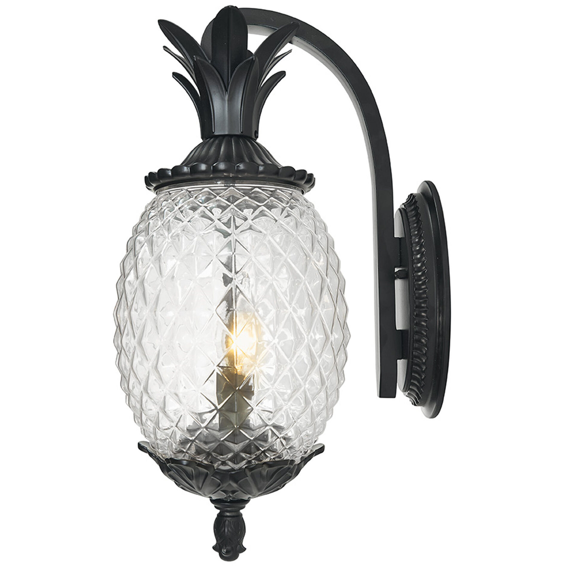 Lanai 2 Light 18 inch Matte Black Exterior Wall Mount