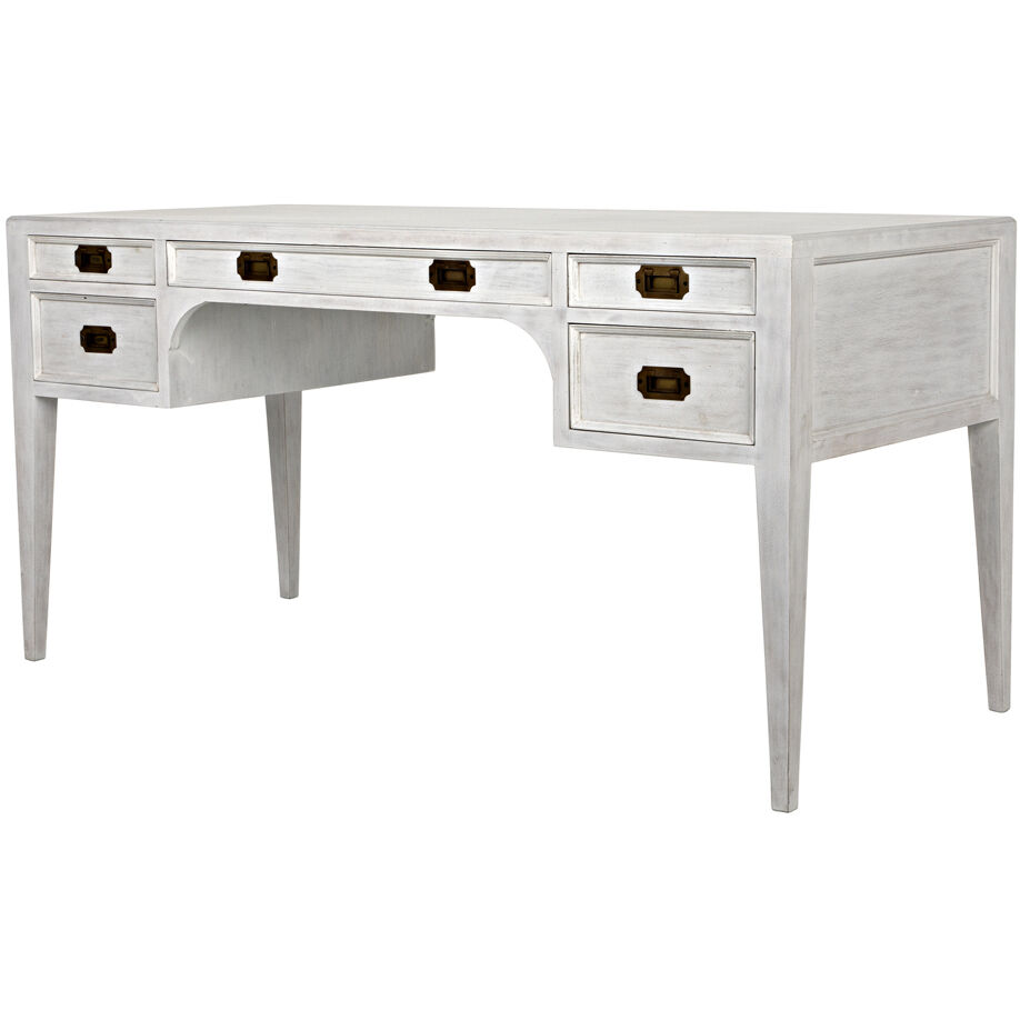 Africa 60 X 26 inch White Wash Desk