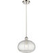 Ballston Ithaca 1 Light 10 inch Polished Nickel Cord Hung Mini Pendant Ceiling Light
