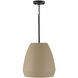 Della 1 Light 14.25 inch Terracotta Sand Pendant Ceiling Light