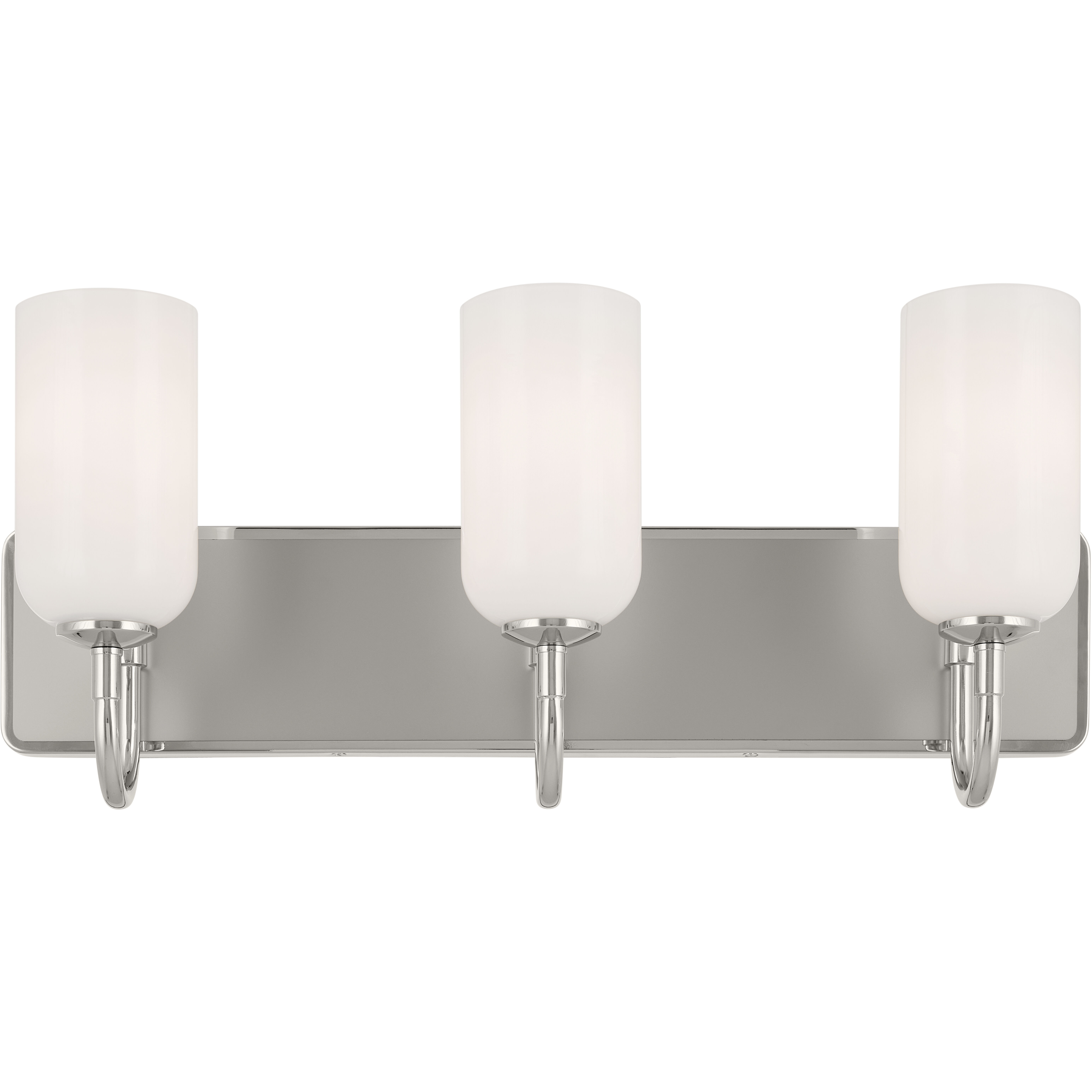 Solia LED 24 inch Polished Nickel with Satin Nickel Bathroom Vanity Light Wall Light