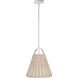Shenandoah 1 Light 13 inch Matte White Single Drop Pendant Ceiling Light