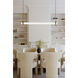 Sorelle LED 58 inch Dark Bronze Linear Chandelier Ceiling Light