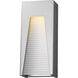 Millenial LED 18 inch Silver Outdoor Wall Light