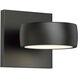 Modular LED 5 inch Black Outdoor Wall Sconce