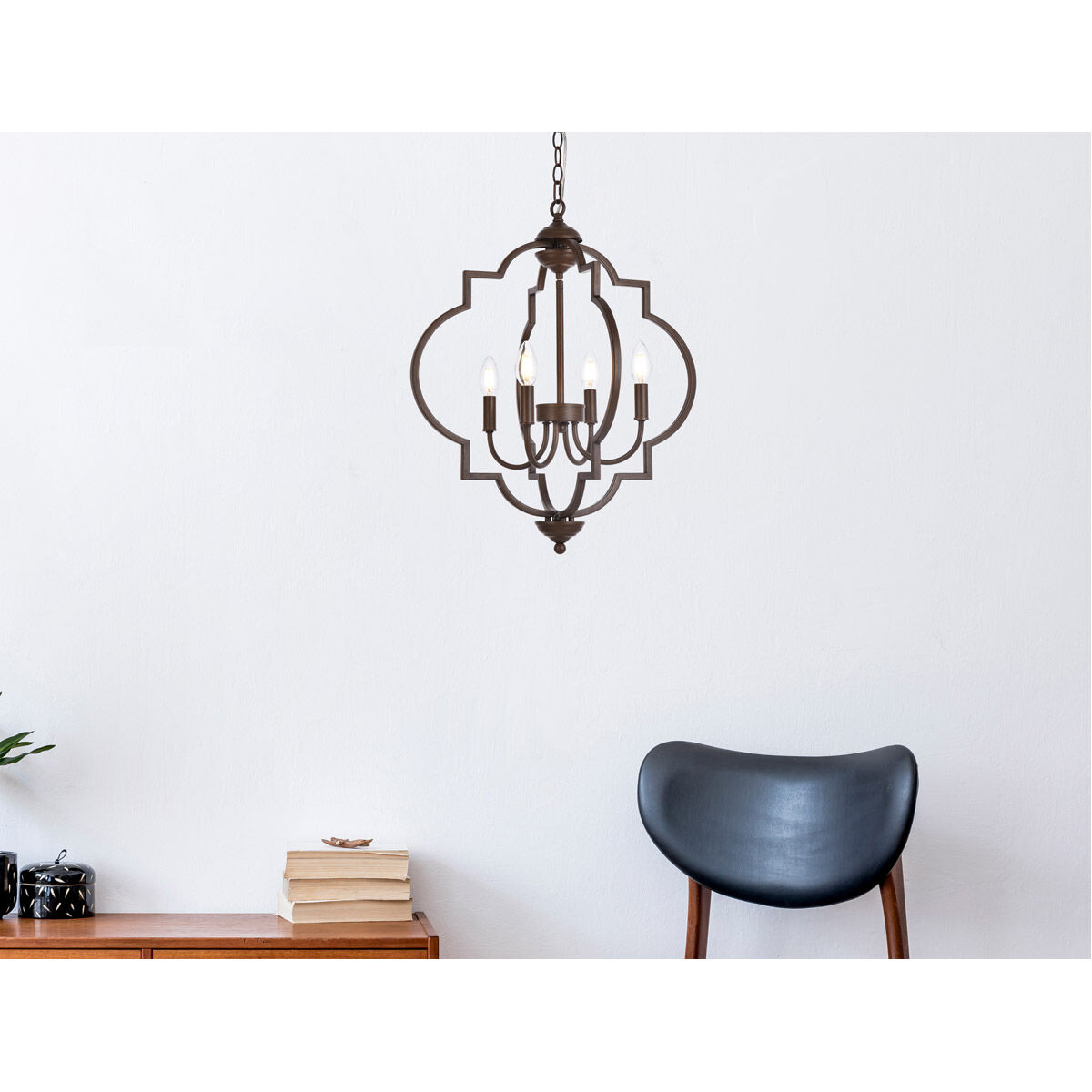 Sandara 4 Light 20 inch Weathered Oak Pendant Ceiling Light