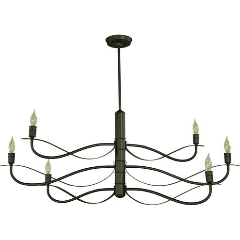 Telluride 6 Light 46 inch Iron Dining Chandelier Ceiling Light