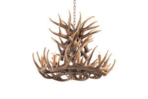 IL Series 33 inch Natural Chandelier Ceiling Light