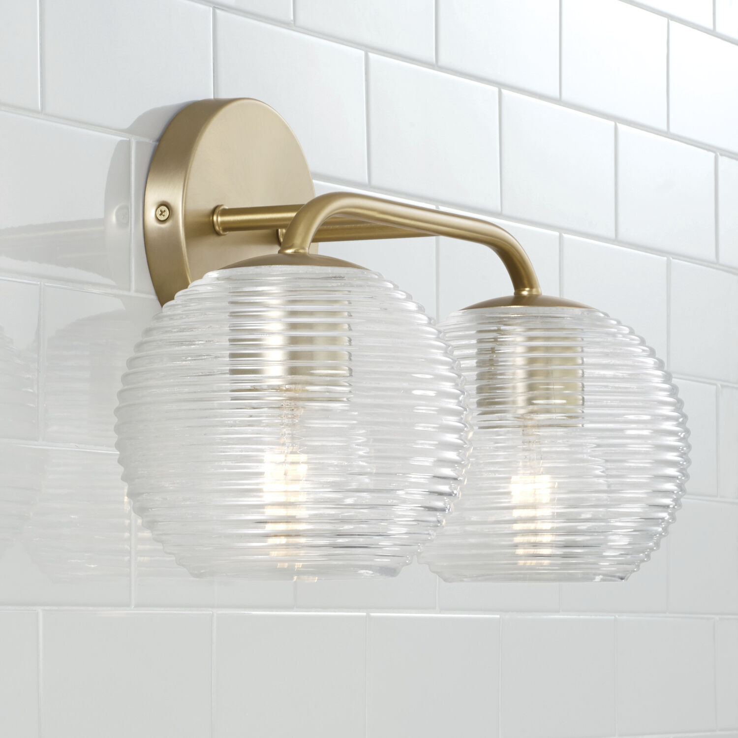 Dolan 2 Light 15.5 inch Matte Brass Vanity Light Wall Light