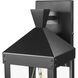 Yates 1 Light 17.25 inch Powder Coated Black Outdoor Wall Sconce
