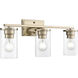 Verlana 3 Light 22 inch Modern Gold Bathroom Vanity Light Wall Light