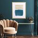 Abstract Collection Teal Framed Art