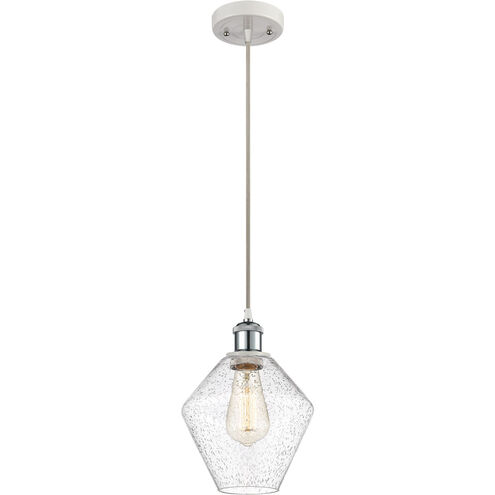 Ballston Cindyrella LED 8 inch White and Polished Chrome Mini Pendant Ceiling Light