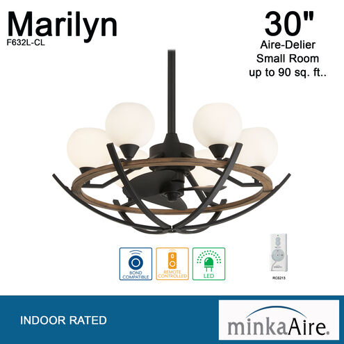 Marilyn 30 inch Coal Indoor Ceiling Fan
