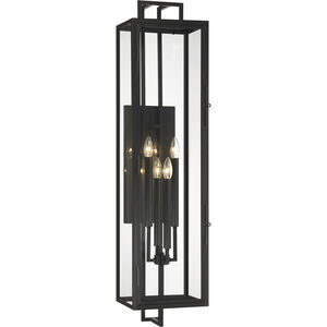 Great Outdoors Knoll Road 4 Light Coal Outdoor Wall Mount