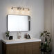 Winslow 4 Light 30 inch Brushed Nickel Wall Mt Bath 4 Arm Wall Light 