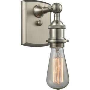 Ballston Bare Bulb LED 5 inch Brushed Satin Nickel Sconce Wall Light, Ballston