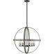 Kirkland 6 Light 26 inch Ashen Barnboard Chandelier Ceiling Light