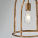 Martel 1 Light 10 inch Etruscan Gold Single Pendant Ceiling Light