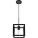 Resolute 1 Light 8 inch Black Pendant Ceiling Light