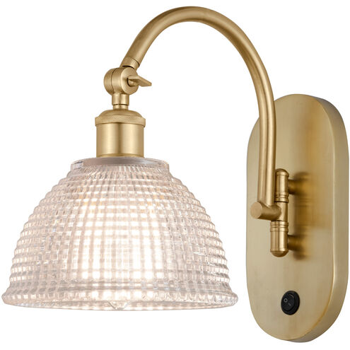 Ballston Arietta 1 Light 8 inch Satin Gold Sconce Wall Light