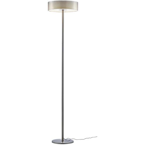 Wilshire 71 inch 24 watt Satin Steel Floor Lamp Portable Light